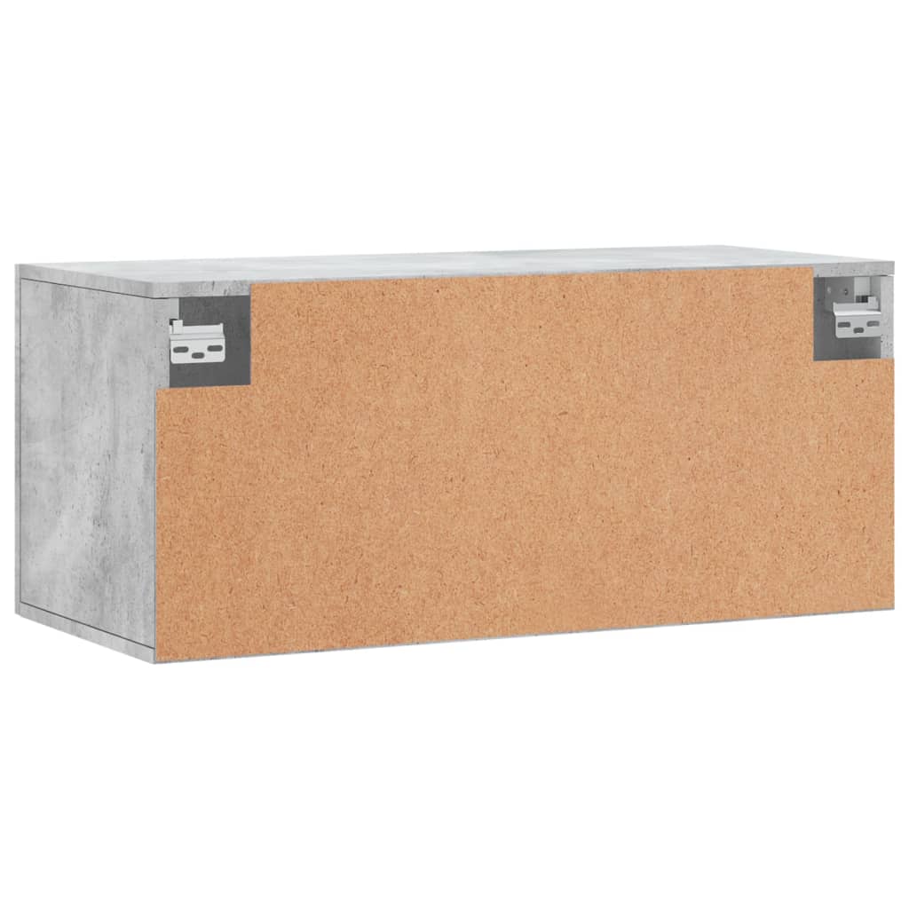 Nástěnná Skříňka Betonově Šedá 80X36,5X35 Cm Kompozitní Dřevo