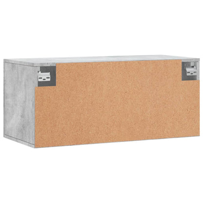 Nástěnná Skříňka Betonově Šedá 80X36,5X35 Cm Kompozitní Dřevo