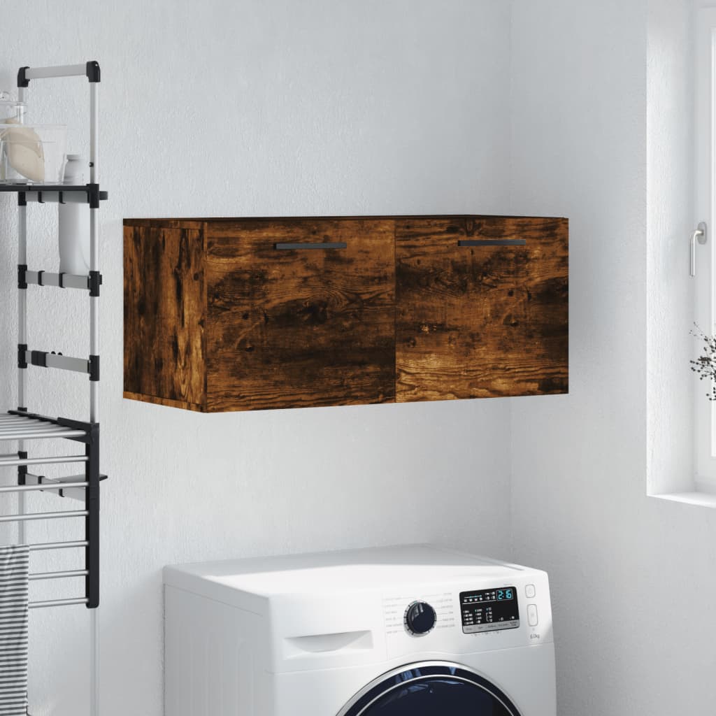 Nástěnná Skříňka Kouřový Dub 80 X 36,5 X 35 Cm Kompozit