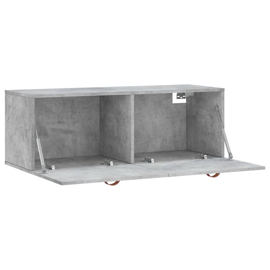 Nástěnná Skříňka Betonově Šedá 100X36,5X35 Cm Kompozitní Dřevo