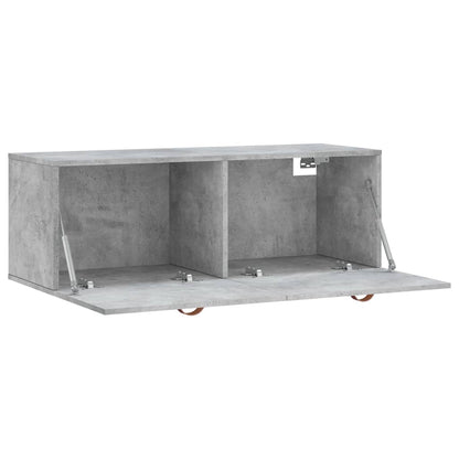 Nástěnná Skříňka Betonově Šedá 100X36,5X35 Cm Kompozitní Dřevo