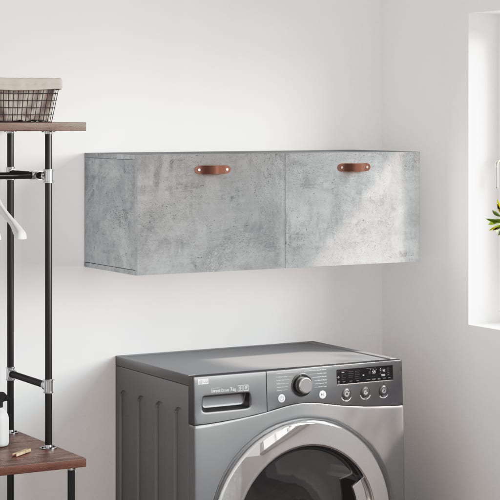 Nástěnná Skříňka Betonově Šedá 100X36,5X35 Cm Kompozitní Dřevo