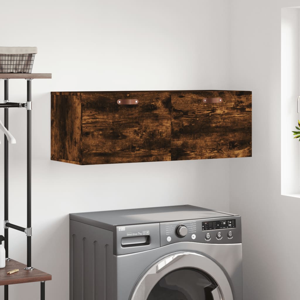 Nástěnná Skříňka Kouřový Dub 100X36,5X35 Cm Kompozitní Dřevo