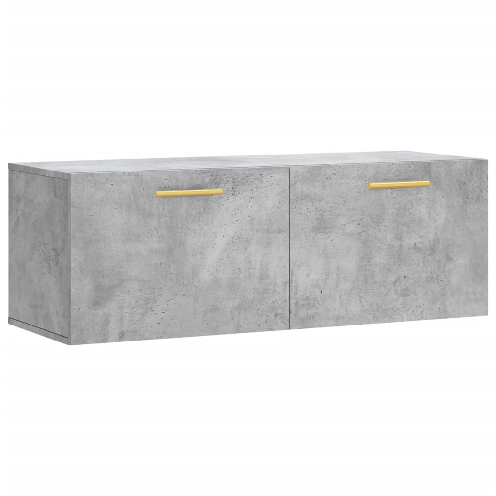 Nástěnná Skříňka Betonově Šedá 100X36,5X35 Cm Kompozitní Dřevo