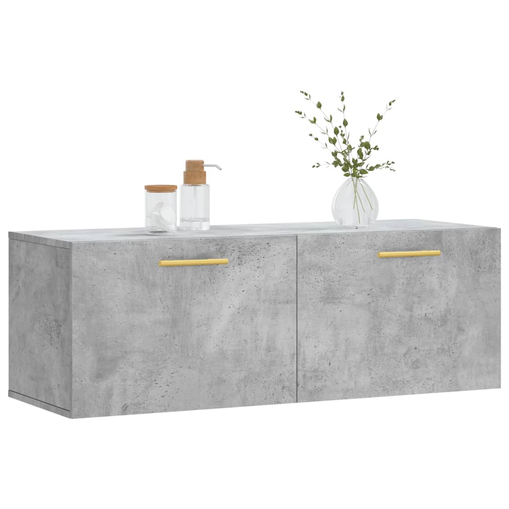Nástěnná Skříňka Betonově Šedá 100X36,5X35 Cm Kompozitní Dřevo