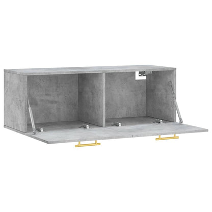 Nástěnná Skříňka Betonově Šedá 100X36,5X35 Cm Kompozitní Dřevo