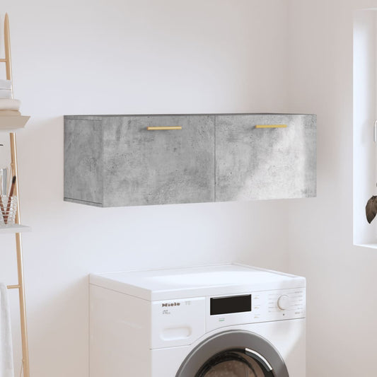 Nástěnná Skříňka Betonově Šedá 100X36,5X35 Cm Kompozitní Dřevo
