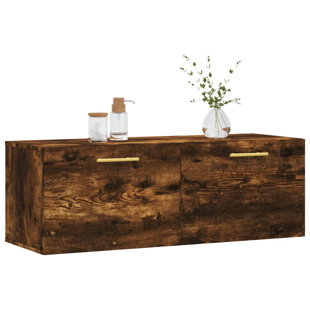 Nástěnná Skříňka Kouřový Dub 100X36,5X35 Cm Kompozitní Dřevo