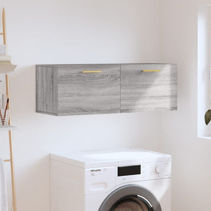 Nástěnná Skříňka Šedá Sonoma 100X36,5X35 Cm Kompozitní Dřevo