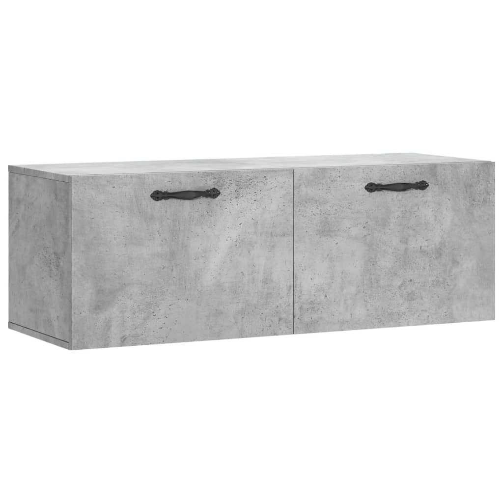 Nástěnná Skříňka Betonově Šedá 100X36,5X35 Cm Kompozitní Dřevo