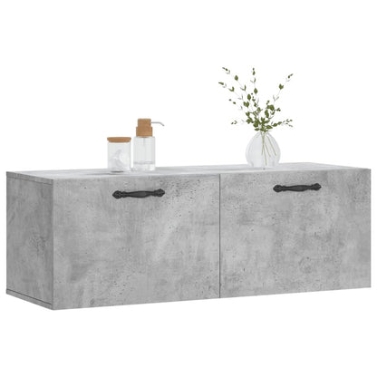 Nástěnná Skříňka Betonově Šedá 100X36,5X35 Cm Kompozitní Dřevo