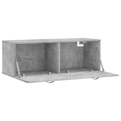 Nástěnná Skříňka Betonově Šedá 100X36,5X35 Cm Kompozitní Dřevo