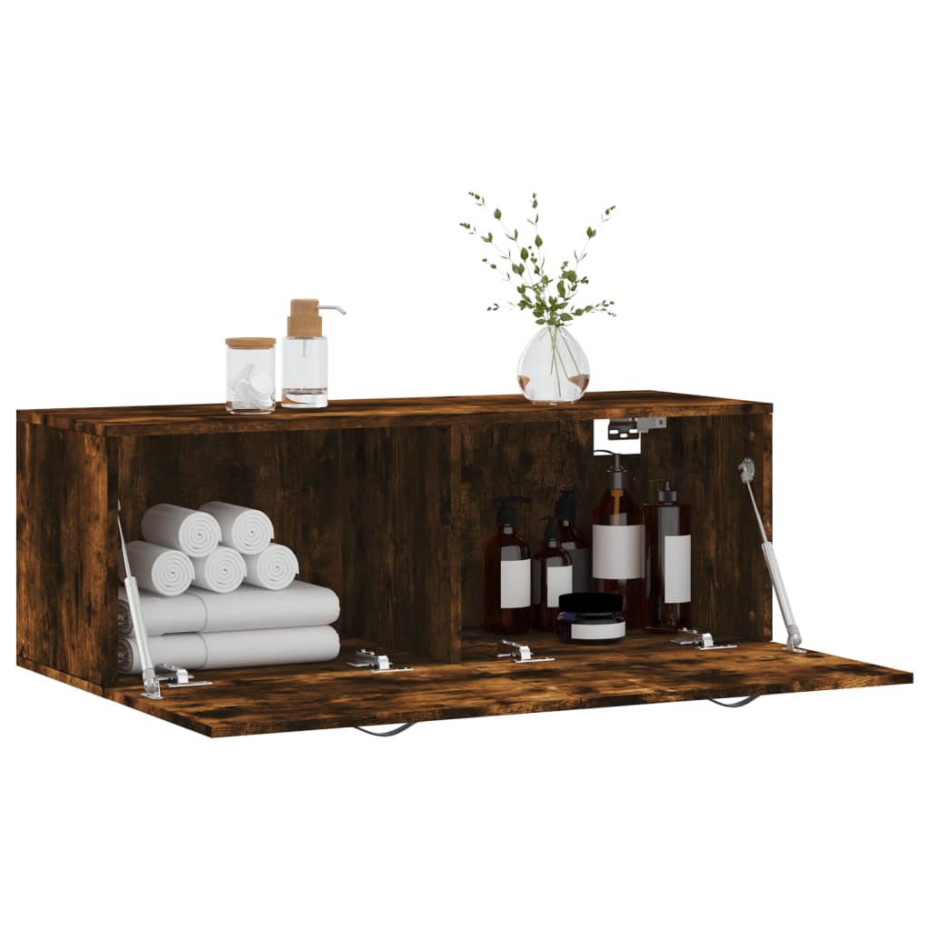 Nástěnná Skříňka Kouřový Dub 100X36,5X35 Cm Kompozitní Dřevo