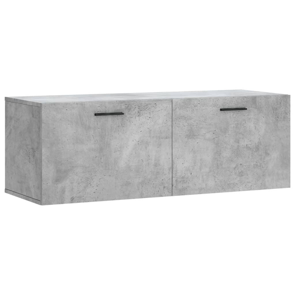 Nástěnná Skříňka Betonově Šedá 100X36,5X35 Cm Kompozitní Dřevo