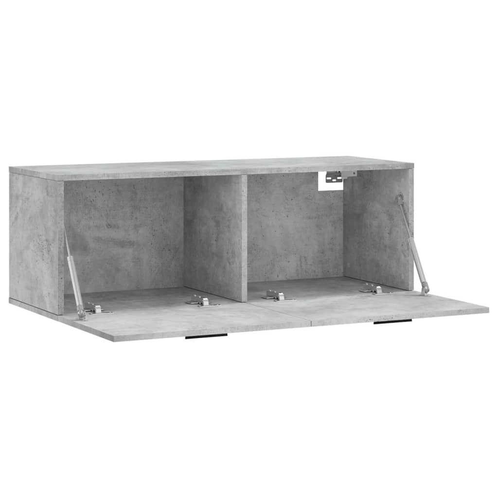 Nástěnná Skříňka Betonově Šedá 100X36,5X35 Cm Kompozitní Dřevo