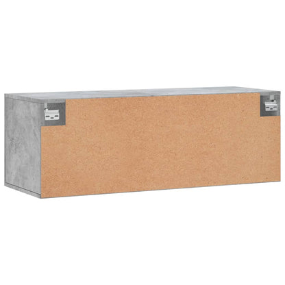 Nástěnná Skříňka Betonově Šedá 100X36,5X35 Cm Kompozitní Dřevo