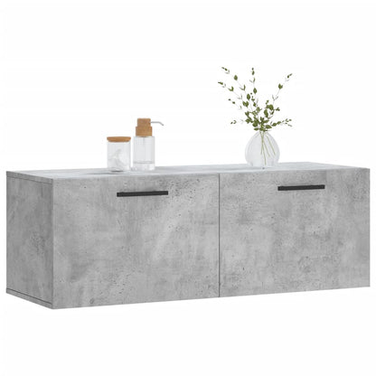 Nástěnná Skříňka Betonově Šedá 100X36,5X35 Cm Kompozitní Dřevo