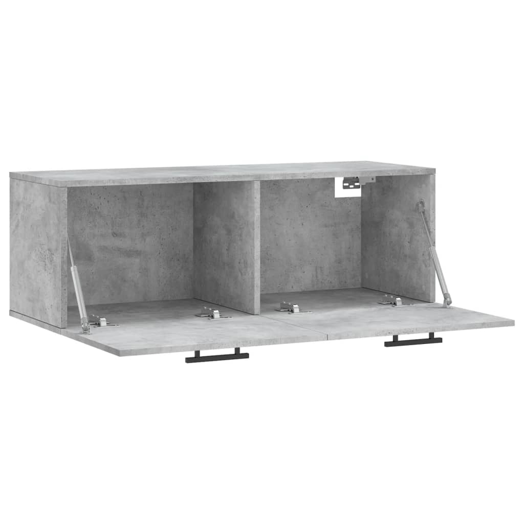 Nástěnná Skříňka Betonově Šedá 100X36,5X35 Cm Kompozitní Dřevo