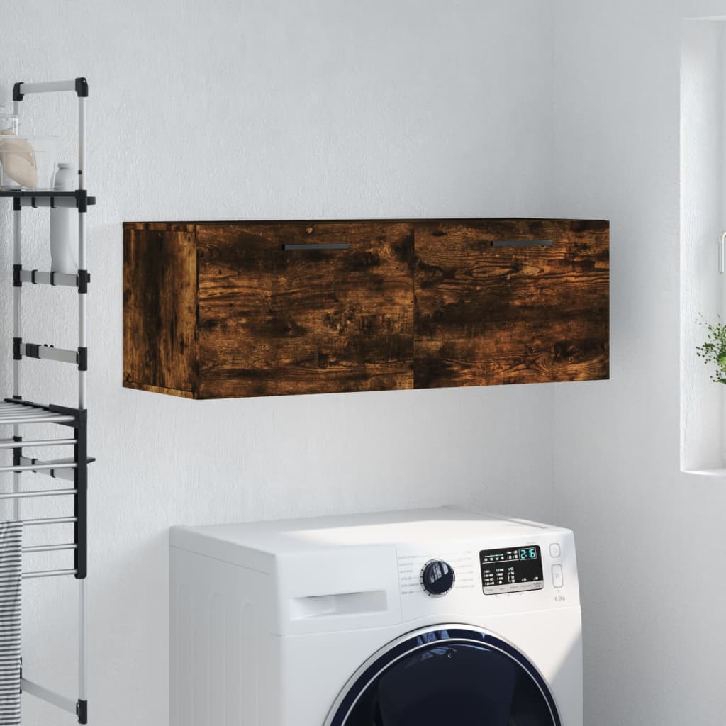 Nástěnná Skříňka Kouřový Dub 100X36,5X35 Cm Kompozitní Dřevo
