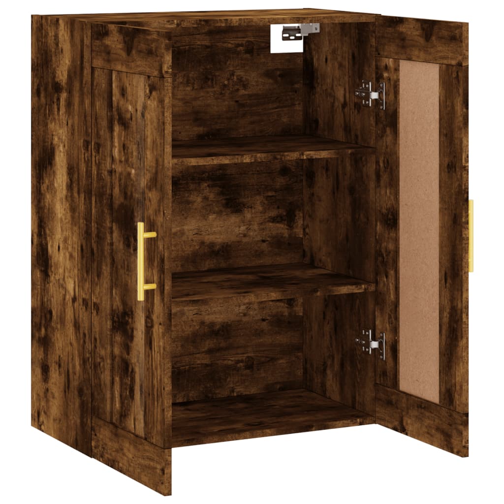 Nástěnná Skříňka Kouřový Dub 69,5 X 34 X 90 Cm Kompozitní Dřevo