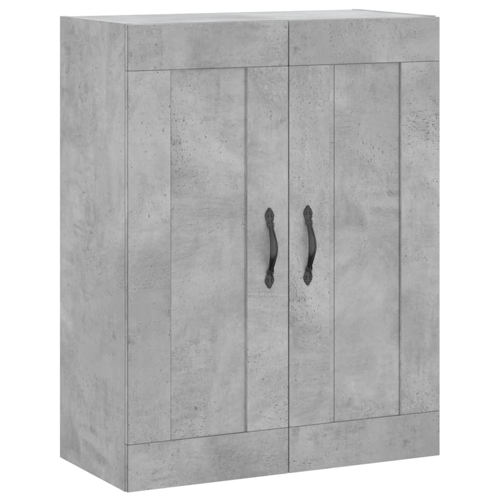 Nástěnná Skříňka Betonově Šedá 69,5X34X90 Cm Kompozitní Dřevo