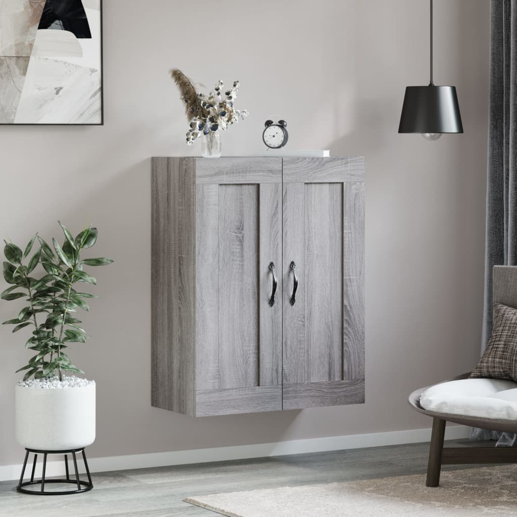 Nástěnná Skříňka Šedá Sonoma 69,5 X 34 X 90 Cm Kompozitní Dřevo