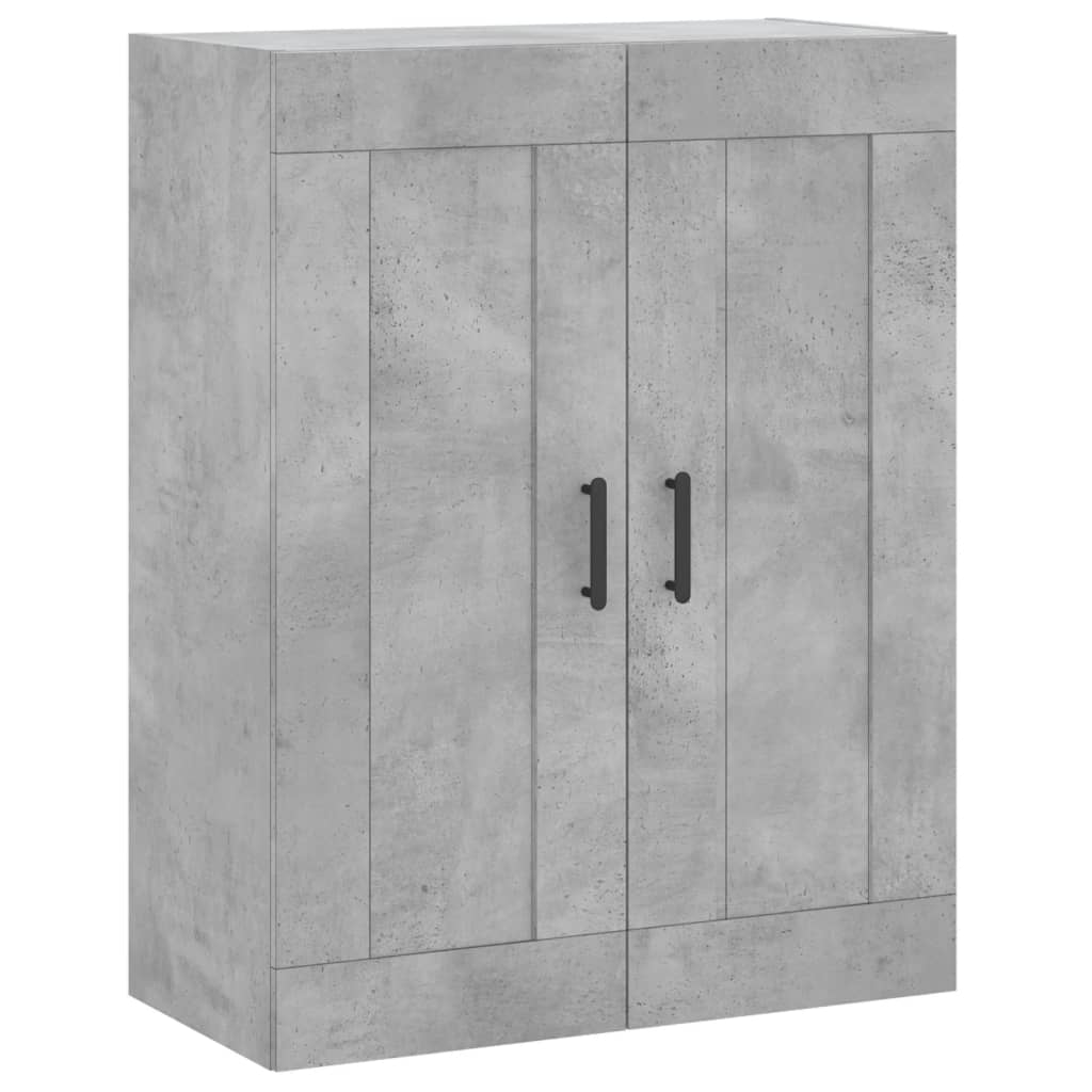 Nástěnná Skříňka Betonově Šedá 69,5X34X90 Cm Kompozitní Dřevo