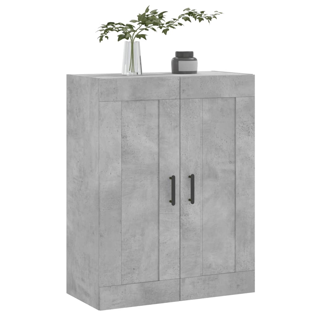 Nástěnná Skříňka Betonově Šedá 69,5X34X90 Cm Kompozitní Dřevo
