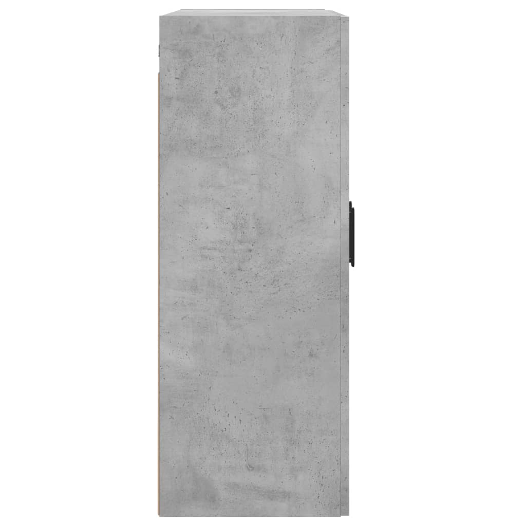 Nástěnná Skříňka Betonově Šedá 69,5X34X90 Cm Kompozitní Dřevo
