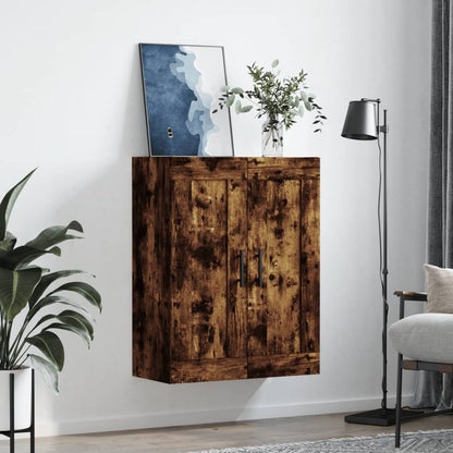 Nástěnná Skříňka Kouřový Dub 69,5 X 34 X 90 Cm Kompozitní Dřevo