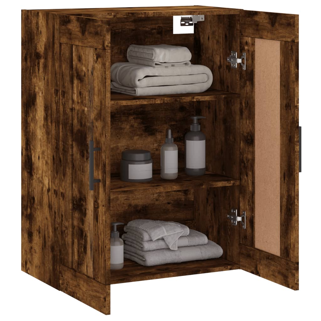Nástěnná Skříňka Kouřový Dub 69,5 X 34 X 90 Cm Kompozitní Dřevo