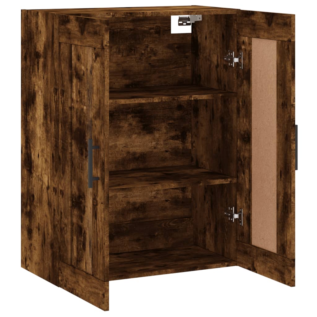 Nástěnná Skříňka Kouřový Dub 69,5 X 34 X 90 Cm Kompozitní Dřevo