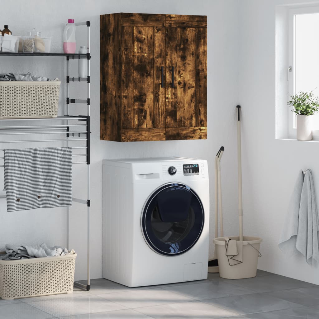 Nástěnná Skříňka Kouřový Dub 69,5 X 34 X 90 Cm Kompozitní Dřevo