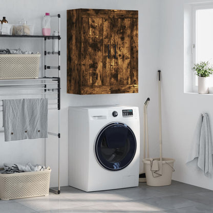 Nástěnná Skříňka Kouřový Dub 69,5 X 34 X 90 Cm Kompozitní Dřevo