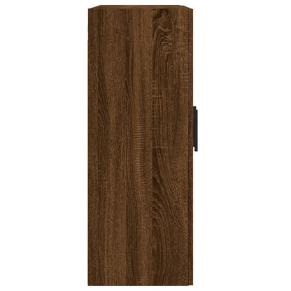 Nástěnná Skříňka Hnědý Dub 69,5 X 34 X 90 Cm Kompozitní Dřevo