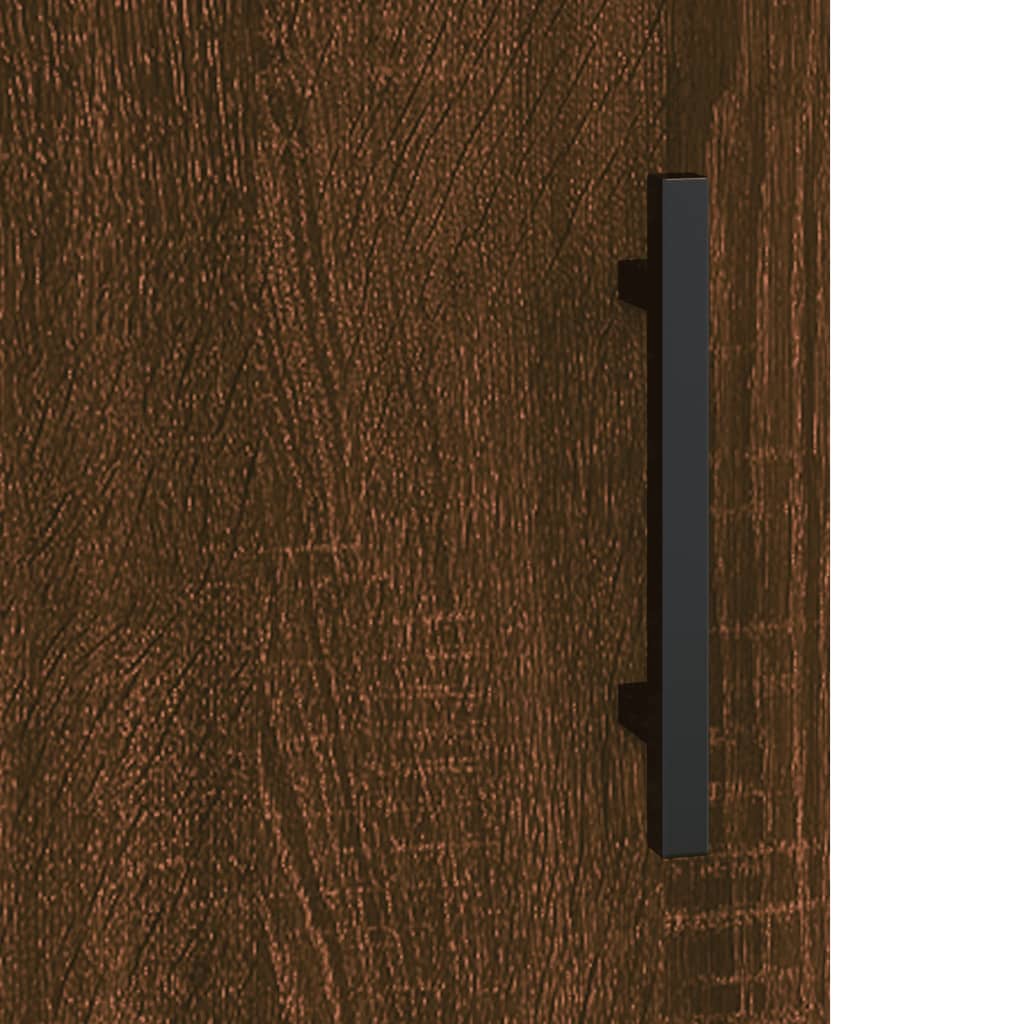 Nástěnná Skříňka Hnědý Dub 69,5 X 34 X 90 Cm Kompozitní Dřevo