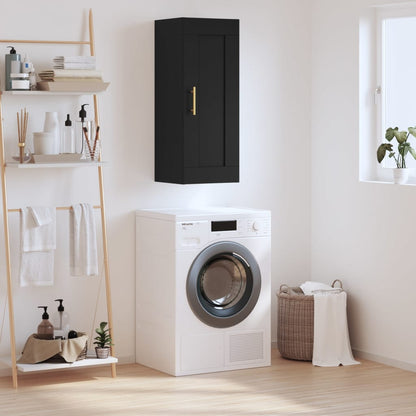 Nástěnná Skříňka Betonově Šedá 34,5X34X90 Cm Kompozitní Dřevo