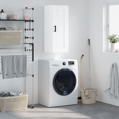 Nástěnná Skříňka Betonově Šedá 34,5X34X90 Cm Kompozitní Dřevo