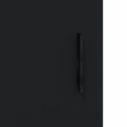 Nástěnná Skříňka Černá 34,5 X 34 X 90 Cm Kompozitní Dřevo