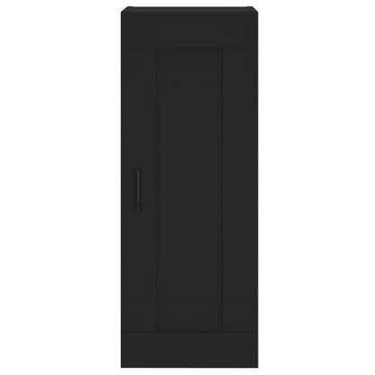 Nástěnná Skříňka Černá 34,5 X 34 X 90 Cm Kompozitní Dřevo