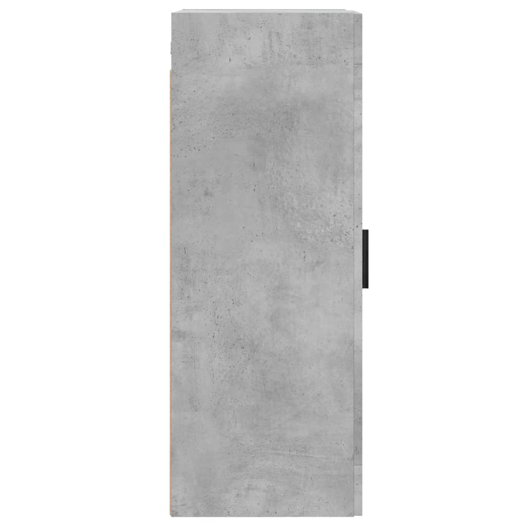 Nástěnná Skříňka Betonově Šedá 34,5X34X90 Cm Kompozitní Dřevo
