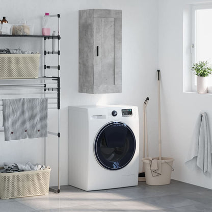 Nástěnná Skříňka Černá 34,5 X 34 X 90 Cm Kompozitní Dřevo