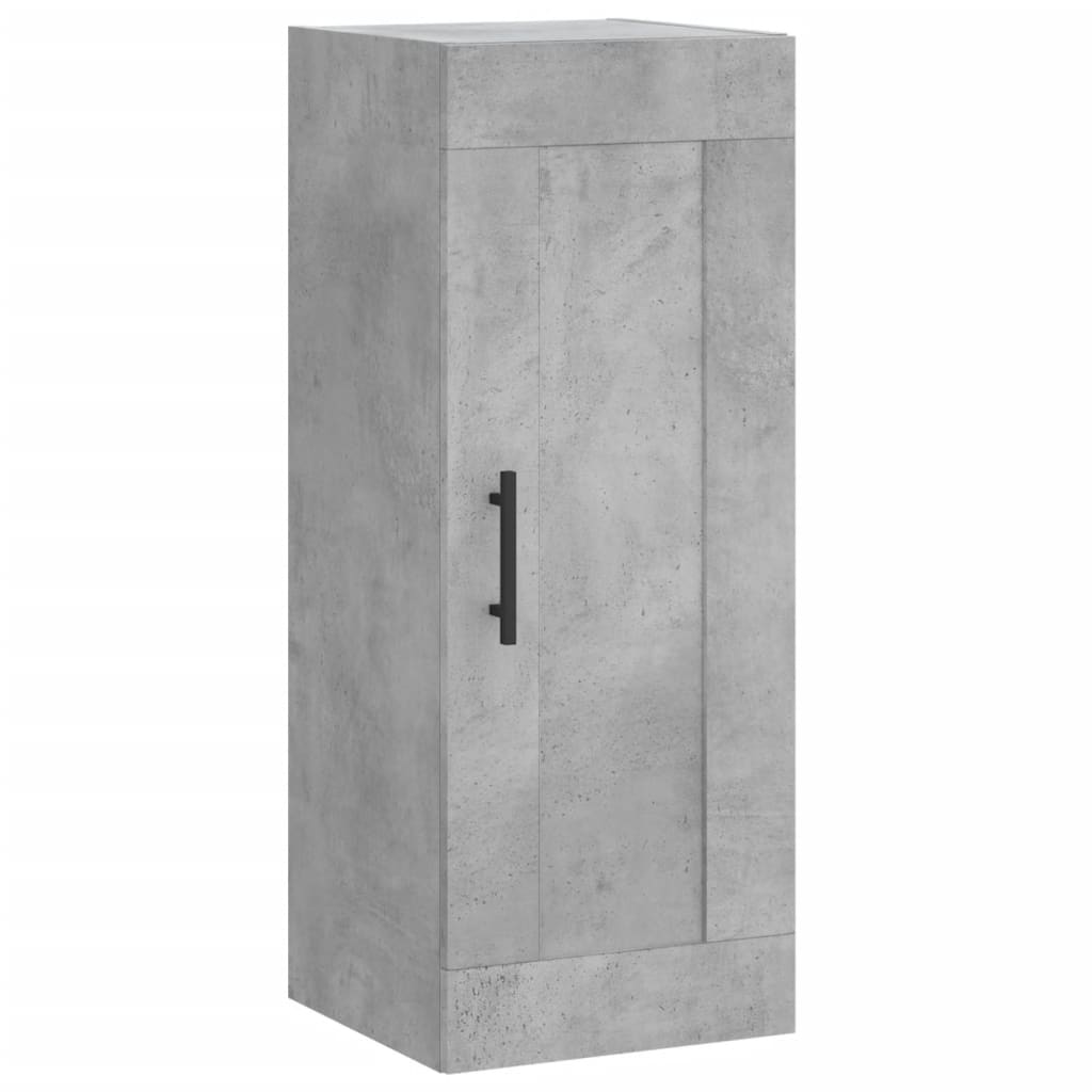 Nástěnná Skříňka Betonově Šedá 34,5X34X90 Cm Kompozitní Dřevo