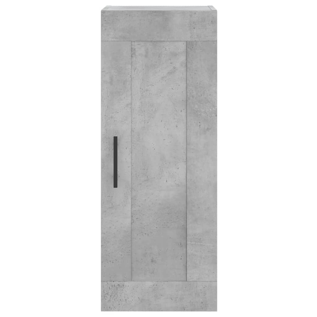 Nástěnná Skříňka Betonově Šedá 34,5X34X90 Cm Kompozitní Dřevo