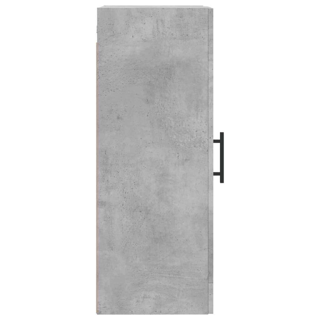 Nástěnná Skříňka Betonově Šedá 34,5X34X90 Cm Kompozitní Dřevo