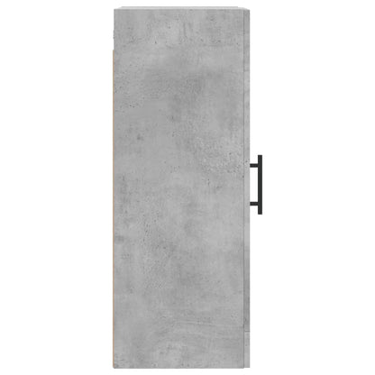 Nástěnná Skříňka Betonově Šedá 34,5X34X90 Cm Kompozitní Dřevo