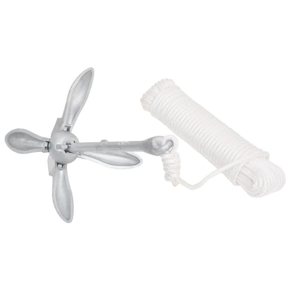 Skládací Kotva Stříbrná 3,2 Kg Kujné Železo