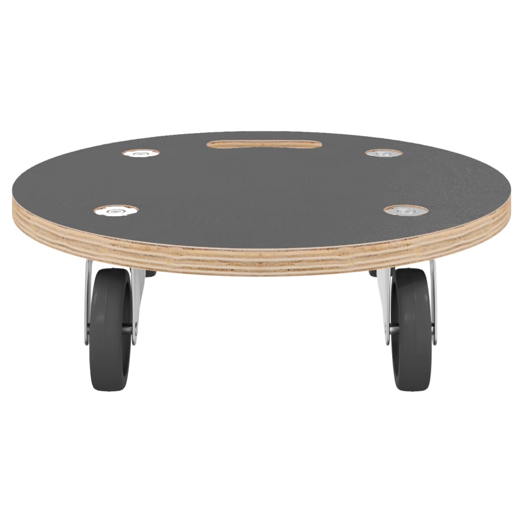 Přepravní Vozíky 2 Ks Kulaté Ø 38 X 11,5 Cm 250 Kg