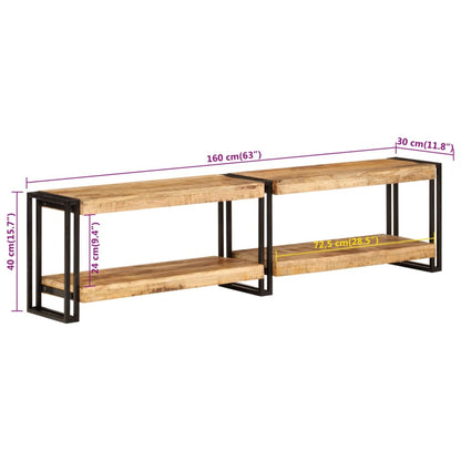 Tv Skříňka 160 X 30 X 40 Cm Masivní Mangovníkové Dřevo