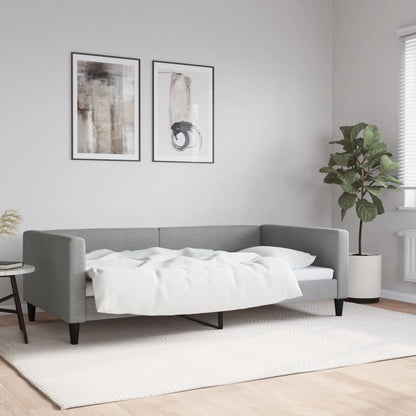 Válenda Světle Šedá 100 X 190 Cm Textil